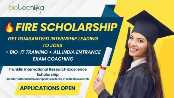 FIRE Scholarship For Biotech