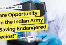 "Rare Opportunity: Join the Indian Army in Saving Endangered Species!"