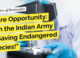 "Rare Opportunity: Join the Indian Army in Saving Endangered Species!"