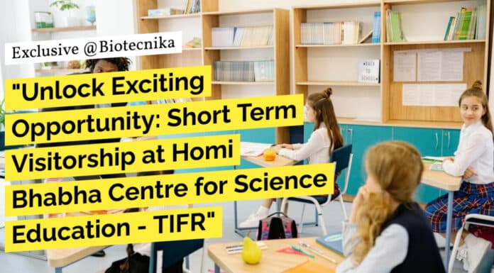 "Unlock Exciting Opportunity: Short Term Visitorship at Homi Bhabha Centre for Science Education - TIFR"