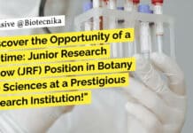 Discover the Opportunity of a Lifetime: Junior Research Fellow (JRF) Position in Botany Life Sciences at a Prestigious Research Institution! "Discover the Opportunity of a Lifetime: Junior Research Fellow (JRF) Position in Botany Life Sciences at a Prestigious Research Institution!"