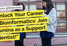 Unlock Your Career in Bioinformatics: Join Illumina as a Support Scientist! "Unlock Your Career in Bioinformatics: Join Illumina as a Support Scientist!"