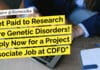 Get Paid to Research Rare Genetic Disorders! Apply Now for a Project Associate Job at CDFD CDFD Hiring! Apply For Project Associate Job