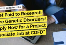 CDFD Hiring! Apply For Project Associate Job