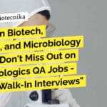 Attention Biotech, Biochem, and Microbiology Experts! Don’t Miss Out on Zydus Biologics QA Jobs – Exciting Walk-In Interviews "Attention Biotech, Biochem, and Microbiology Experts! Don't Miss Out on Zydus Biologics QA Jobs - Exciting Walk-In Interviews"