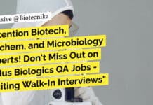 Attention Biotech, Biochem, and Microbiology Experts! Don’t Miss Out on Zydus Biologics QA Jobs – Exciting Walk-In Interviews "Attention Biotech, Biochem, and Microbiology Experts! Don't Miss Out on Zydus Biologics QA Jobs - Exciting Walk-In Interviews"