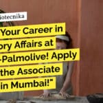 Colgate-Palmolive Life Sciences MSc Regulatory Affairs Job - Apply Online