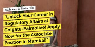 Colgate-Palmolive Life Sciences MSc Regulatory Affairs Job - Apply Online