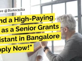 SJRI MSc Life Sciences Grants Assistant Recruitment, Apply Online