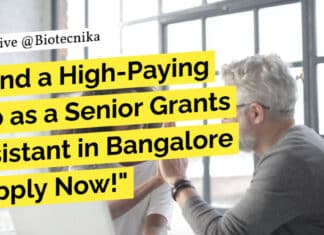 SJRI MSc Life Sciences Grants Assistant Recruitment, Apply Online