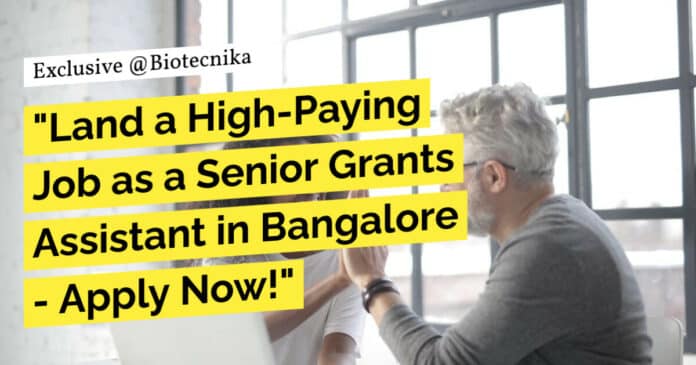 SJRI MSc Life Sciences Grants Assistant Recruitment, Apply Online