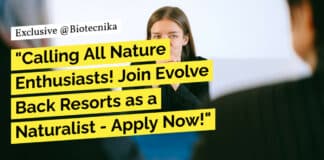 "Calling All Nature Enthusiasts! Join Evolve Back Resorts as a Naturalist - Apply Now!"
