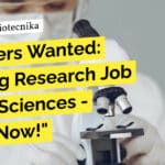 "Freshers Wanted: Exciting Research Job in Life Sciences - Apply Now!"