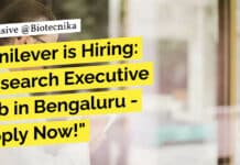 "Unilever is Hiring: Research Executive Job in Bengaluru - Apply Now!"