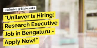 "Unilever is Hiring: Research Executive Job in Bengaluru - Apply Now!"