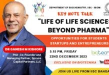 Life Beyond Pharma: Opportunities for Students, Startups, and Entrepreneurs with Dr. Ganesh M Kishore at IBioM – Don’t Miss Out! Life Beyond Pharma: Opportunities for Students, Startups, and Entrepreneurs with Dr. Ganesh M Kishore at IBioM - Don't Miss Out!