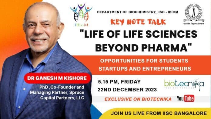 Life Beyond Pharma: Opportunities for Students, Startups, and Entrepreneurs with Dr. Ganesh M Kishore at IBioM - Don't Miss Out!
