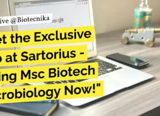 "Get the Exclusive Job at Sartorius - Hiring Msc Biotech Microbiology Now!"