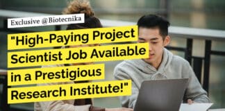 "High-Paying Project Scientist Job Available in a Prestigious Research Institute!"