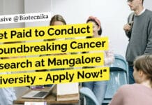 Get Paid to Conduct Groundbreaking Cancer Research at Mangalore University – Apply Now! "Get Paid to Conduct Groundbreaking Cancer Research at Mangalore University - Apply Now!"