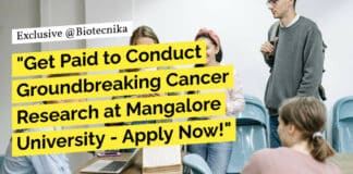 "Get Paid to Conduct Groundbreaking Cancer Research at Mangalore University - Apply Now!"
