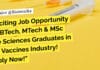 Biological E Limited Executive Job for BTech, MTech & MSc Life Sciences