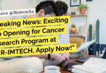 "Breaking News: Exciting Job Opening for Cancer Research Program at CSIR-IMTECH, Apply Now!"