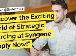 BSc Microbiology Jobs Syngene - BSc Biochem Apply For Executive Post