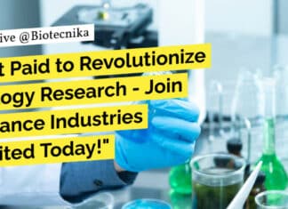 "Get Paid to Revolutionize Biology Research - Join Reliance Industries Limited Today!"