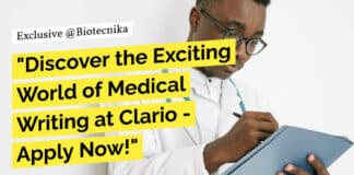 "Discover the Exciting World of Medical Writing at Clario - Apply Now!"
