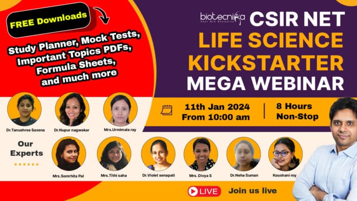 CSIR NET Life Science KICK-STARTER Webinar: Igniting Success in 2024!