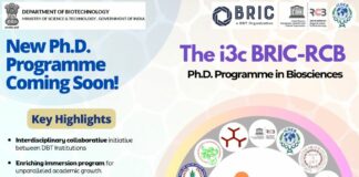 The i3c BRIC-RCB Ph.D. programme in Biosciences