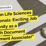 Life Sciences Job Opportunity at Novotech – Apply For Document Management Associate! "Attention Life Sciences Professionals: Exciting Job Opportunity as a Novotech Document Management Associate!"