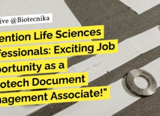 "Attention Life Sciences Professionals: Exciting Job Opportunity as a Novotech Document Management Associate!"