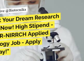 "Get Your Dream Research Job Now! High Stipend - ICMR-NIRRCH Applied Biology Job - Apply Today!"