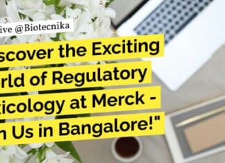"Discover the Exciting World of Regulatory Toxicology at Merck - Join Us in Bangalore!"