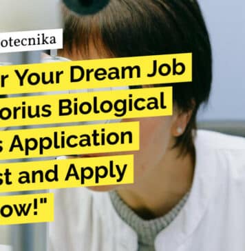 "Discover Your Dream Job as a Sartorius Biological Sciences Application Specialist and Apply Online Now!"