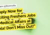 Apply Now for Exciting Freshers Jobs in Medical Affairs at Cipla! Don’t Miss Out! "Apply Now for Exciting Freshers Jobs in Medical Affairs at Cipla! Don't Miss Out!"