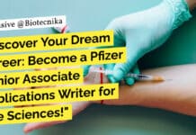 "Discover Your Dream Career: Become a Pfizer Senior Associate Publications Writer for Life Sciences!"