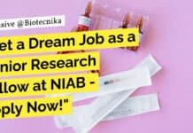 "Get a Dream Job as a Senior Research Fellow at NIAB - Apply Now!"