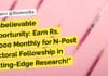 Earn Rs. 80,000 Monthly for N-Post Doctoral Fellowship in Cutting-Edge Research at SVCE "Unbelievable Opportunity: Earn Rs. 80,000 Monthly for N-Post Doctoral Fellowship in Cutting-Edge Research!"