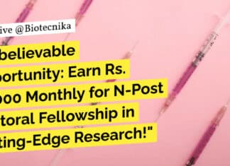 "Unbelievable Opportunity: Earn Rs. 80,000 Monthly for N-Post Doctoral Fellowship in Cutting-Edge Research!"