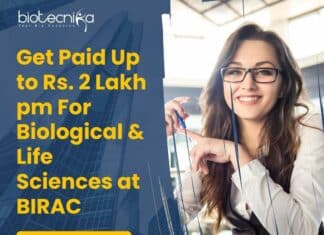 BIRAC Jobs Biological Sciences