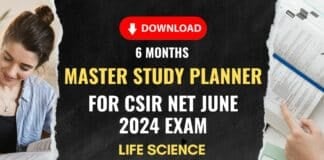 Download the CSIR NET Study Planner PDF