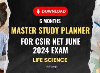 Download the CSIR NET Study Planner PDF