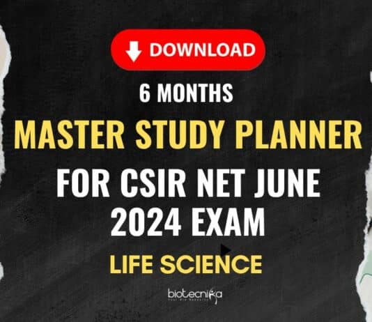 Download the CSIR NET Study Planner PDF
