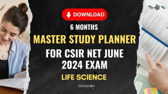 Download the CSIR NET Study Planner PDF