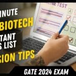 GATE Biotech Revision Topics