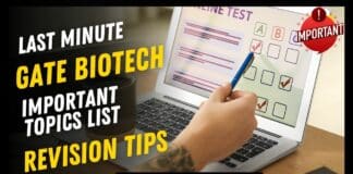 GATE Biotech Revision Topics