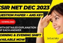 CSIR Dec 2023 Question